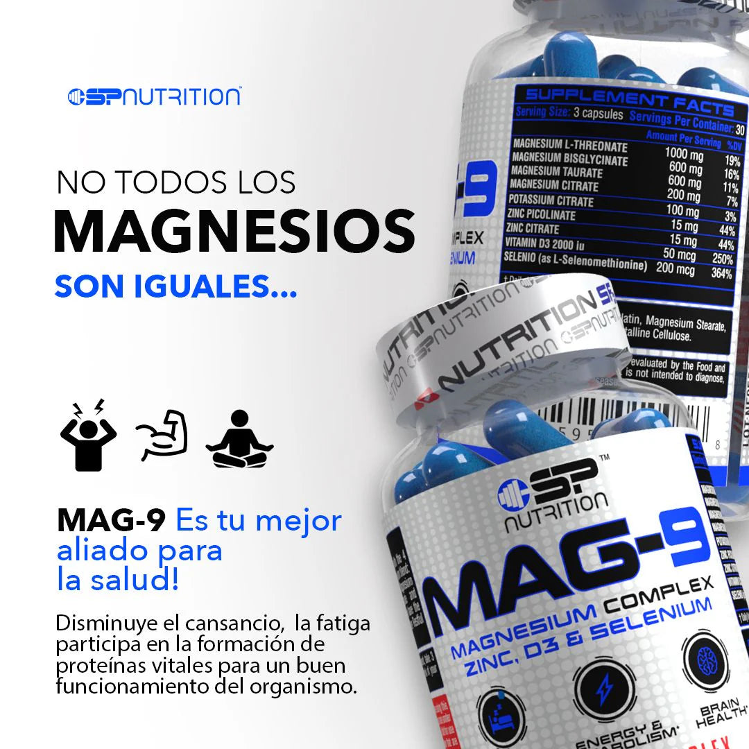 SP Nutrition Mag 9 Conjunto de Magnesios