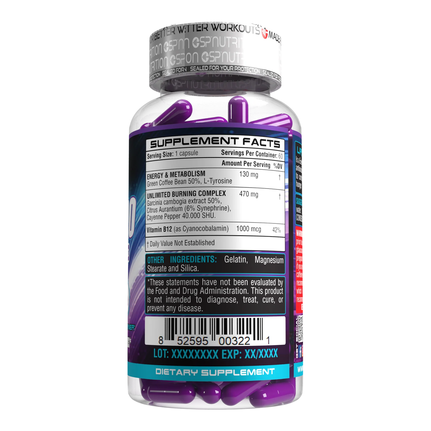 SP Nutrition LipoZero Unlimited Quemador de Grasa
