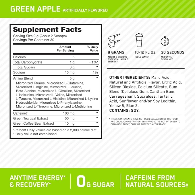 Optimun Nutrition Amino Energy