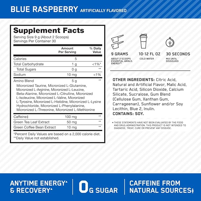 Optimun Nutrition Amino Energy