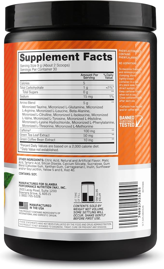 Optimun Nutrition Amino Energy