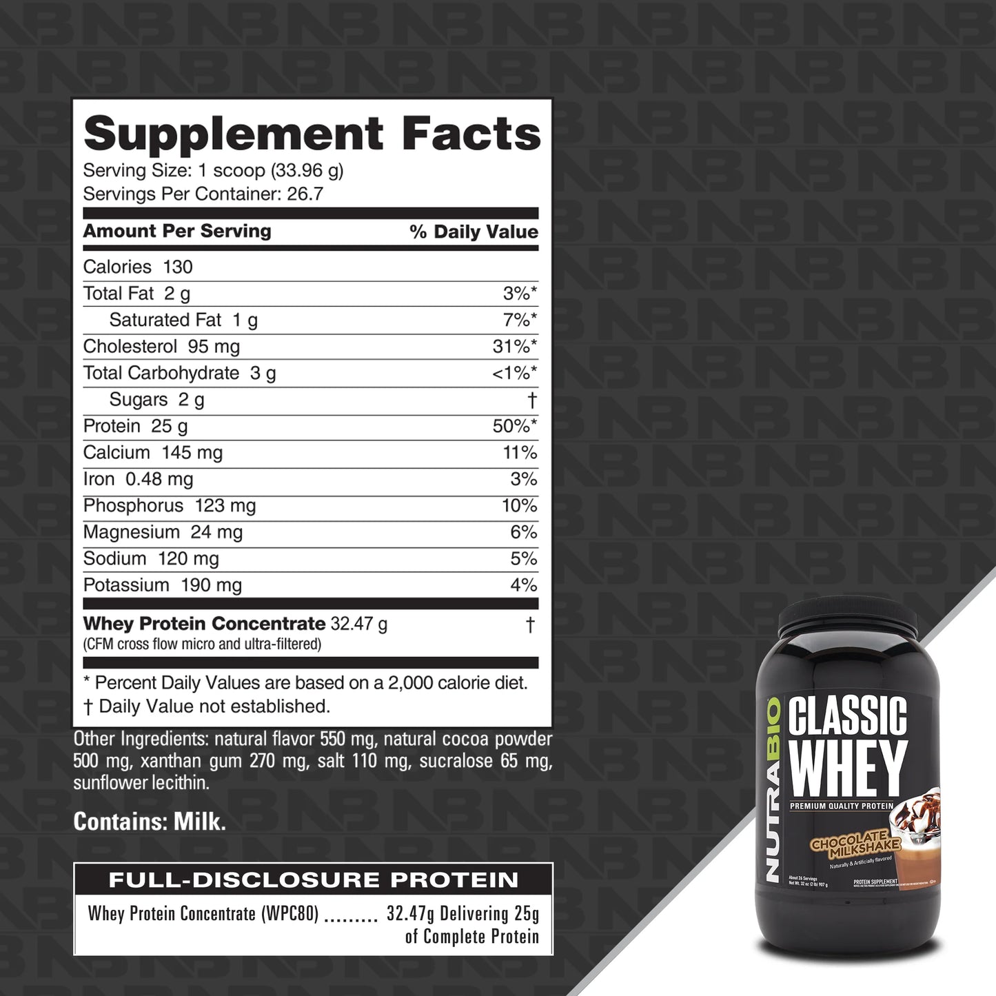 Nutrabio Classic Whey Proteina