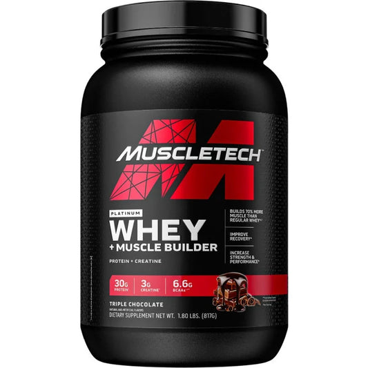 Muscletech Proteina Platinum Whey + Constructor de Músculo
