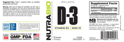 Nutrabio Vitamina D 5000IU