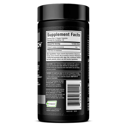 Muscletech 100% Platinum Creatina Monohidratada Creapure Capsulas