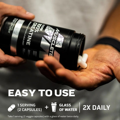 Muscletech 100% Platinum Creatina Monohidratada Creapure Capsulas