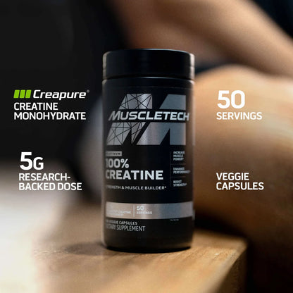 Muscletech 100% Platinum Creatina Monohidratada Creapure Capsulas