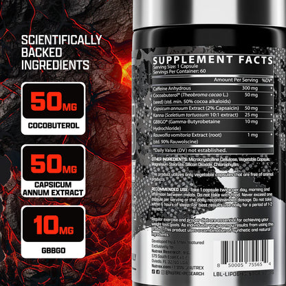 Nutrex Lipo 6 Hardcore Quemador de Grasa