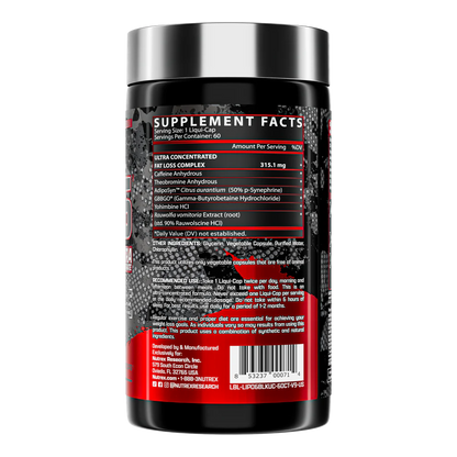 Nutrex Lipo 6 Black Ultra Concentrado Quemador de Grasa