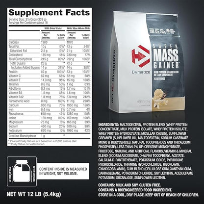 Dymatize Súper Mass Gainer Ganador de Masa