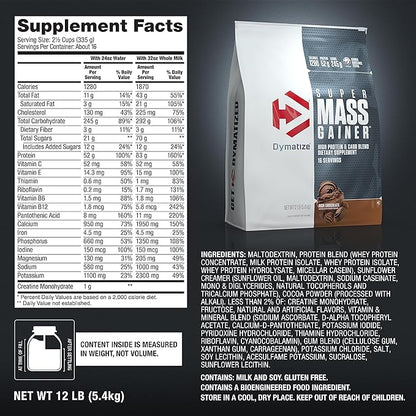 Dymatize Súper Mass Gainer Ganador de Masa