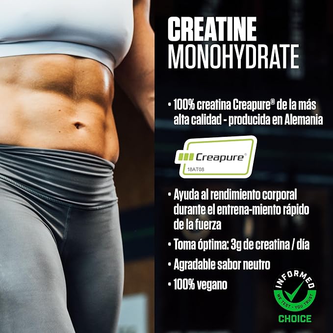 Dymatize Creatina Monohidratada Sello Creapure