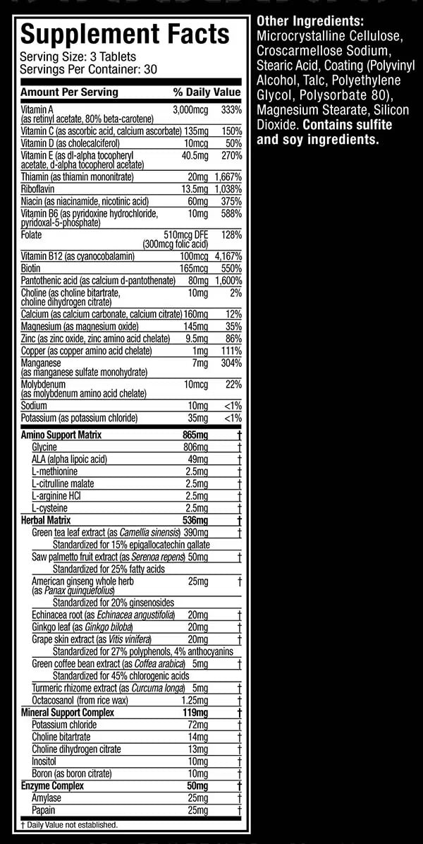 Muscletech Multivitaminico Platinum
