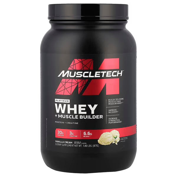 Muscletech Proteina Platinum Whey + Constructor de Músculo