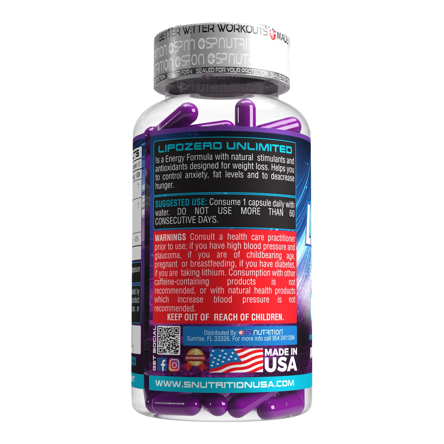 SP Nutrition LipoZero Unlimited Quemador de Grasa