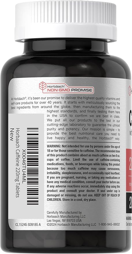 Horbaach Cafeina 220 Mg con Te Verde