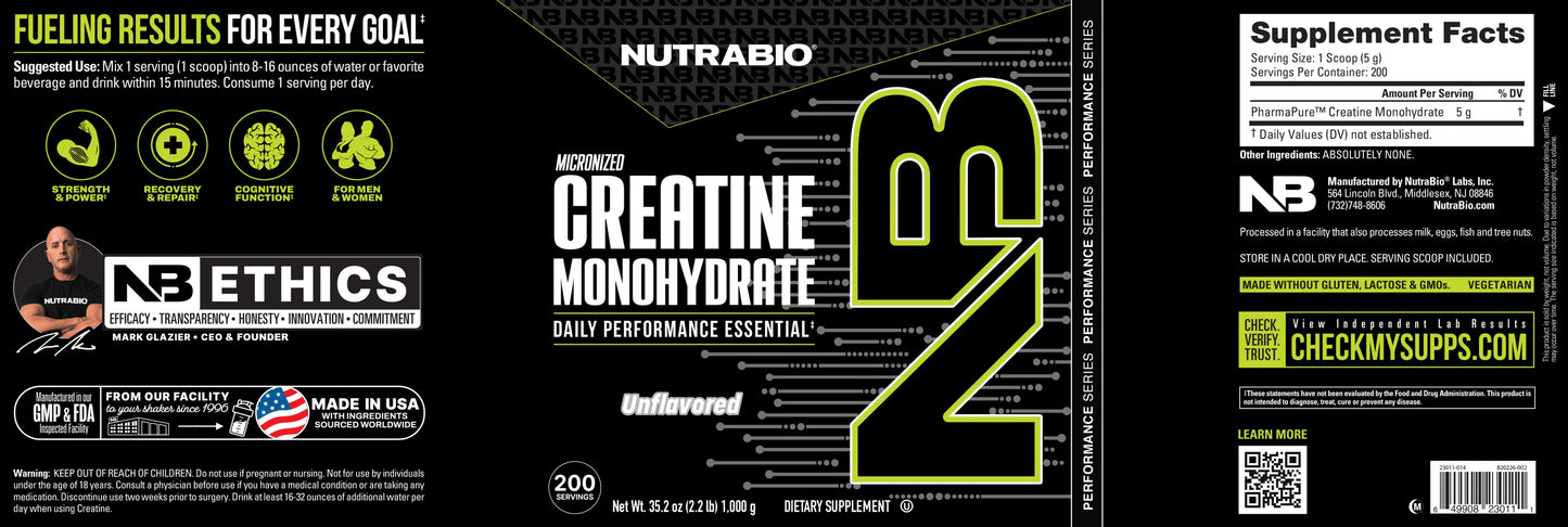 Nutrabio Creatina Monohidratada