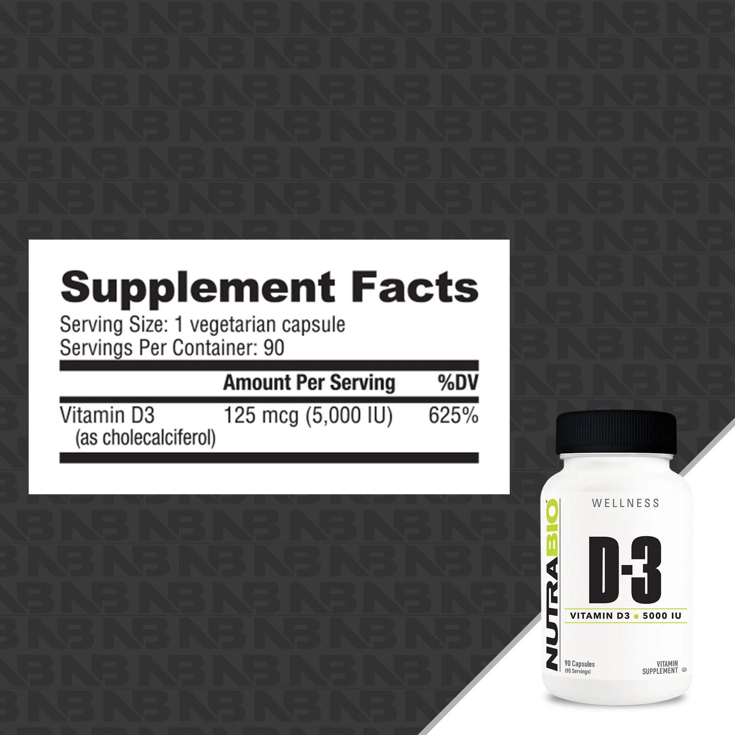 Nutrabio Vitamina D 5000IU