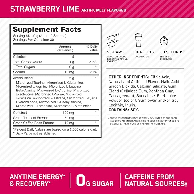 Optimun Nutrition Amino Energy