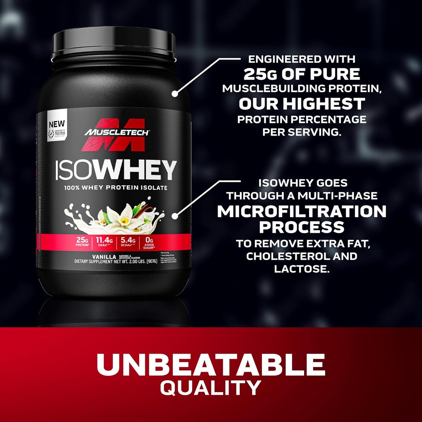 Muscletech ISOWHEY 100% Proteina Whey Isolada