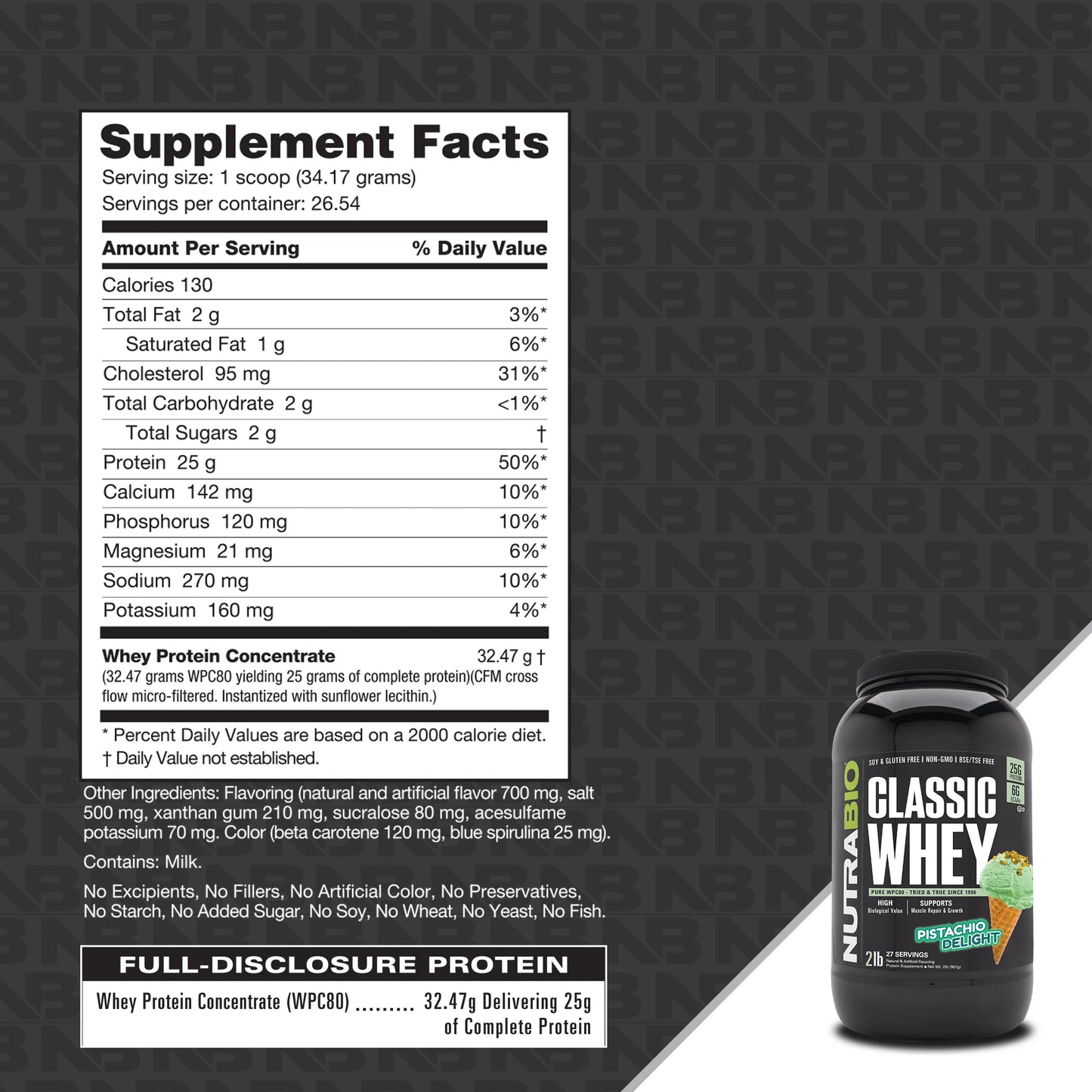 Nutrabio Classic Whey Proteina