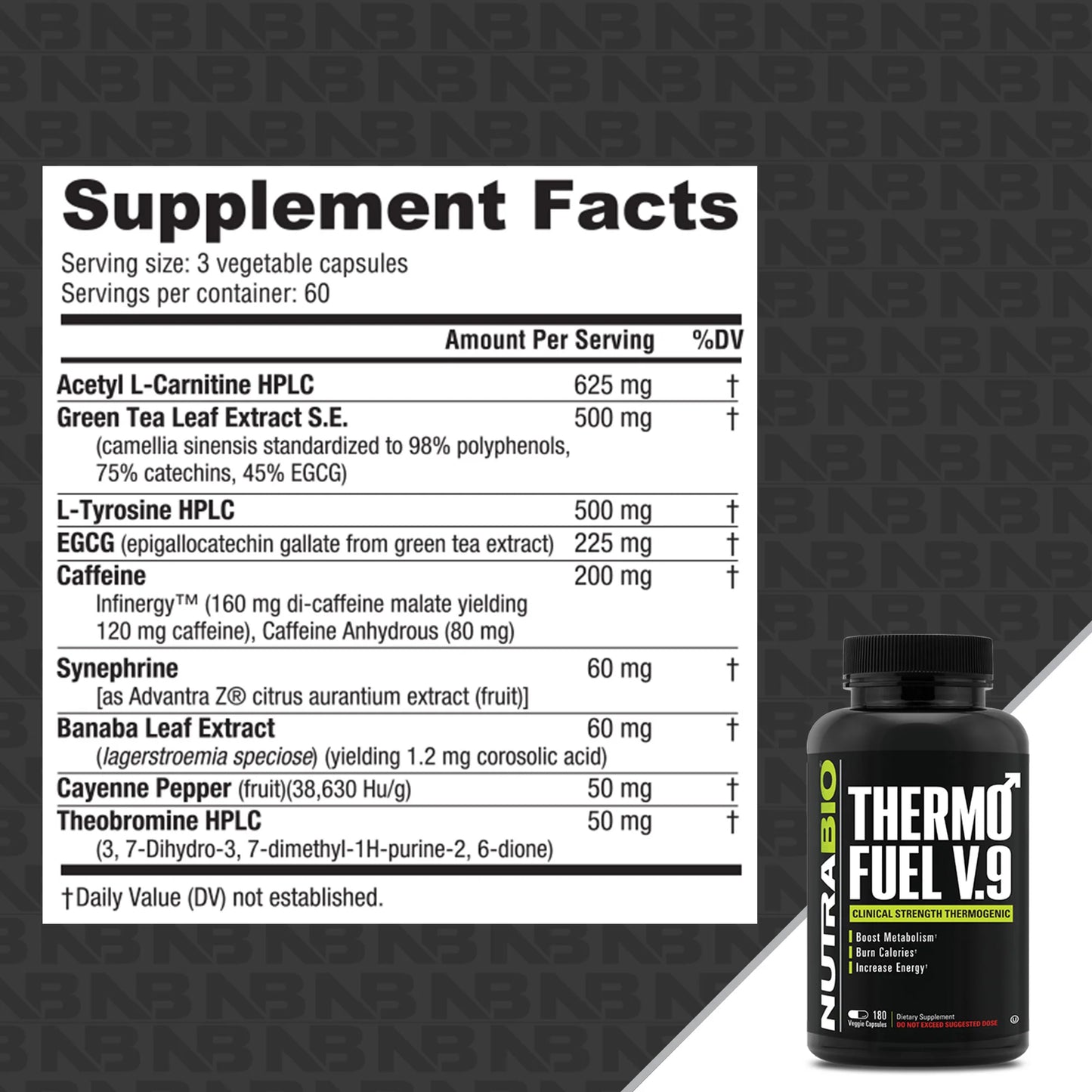 Nutrabio Thermo Fuel V9 Quemador de Grasa