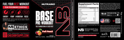 Nutrabio Base Pre Entreno 30 Servicios